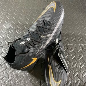 Nike Phantom GT2 Pro DF FG - DC0759 007 - Black / Metallic Dark Grey - Size: 5.5